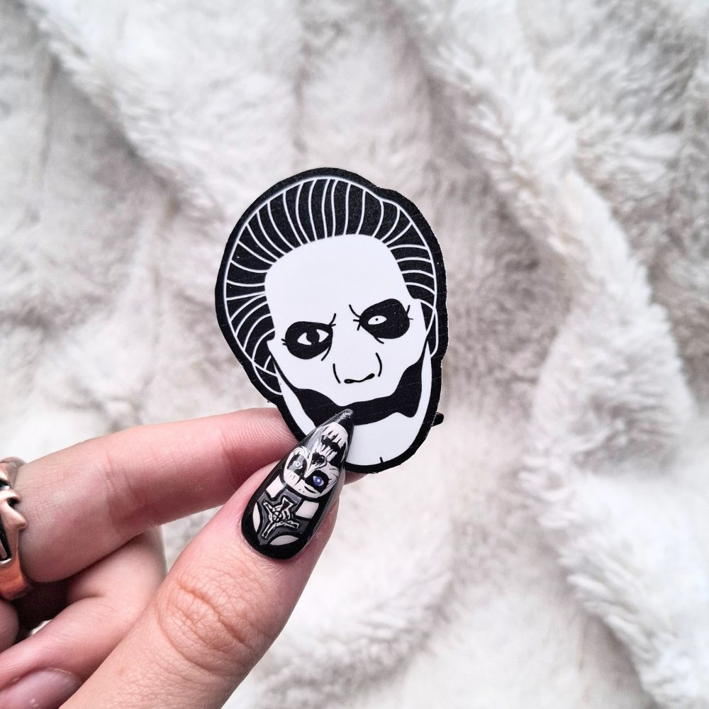EvyHandmadeDesign Ghost - Papa Emeritus IV Copia Sticker - Wit